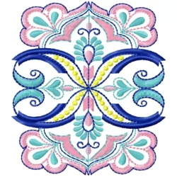 4x4 Indian Floral Table Machine Embroidery Design