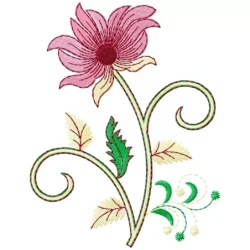 5x7 Flower Pattern Embroidery Design