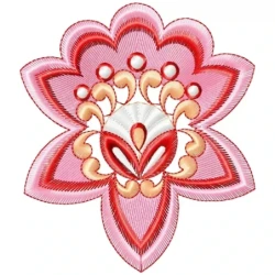 Abstract Floral Machine Embroidery Designs
