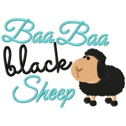 Baa Baa Black Sheep Nursery Rhyme Design