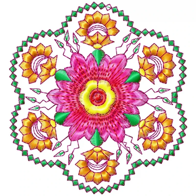 Beautiful and Colorful Indian Embroidery Design