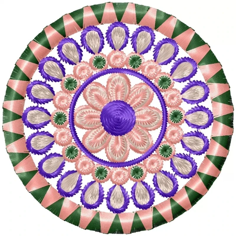 Beautiful Circle Embroidery Design