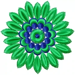 Beautiful Flower Embroidery Design 4x4