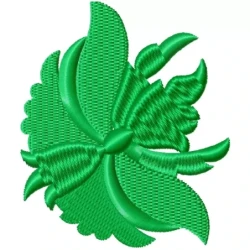 Beautiful Green Flora Machine Embroidery Design