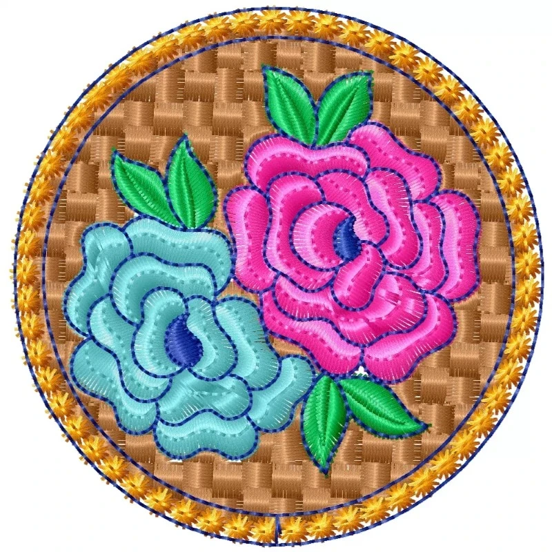 Beautiful Roses Embroidery Design_EmborideryShristi