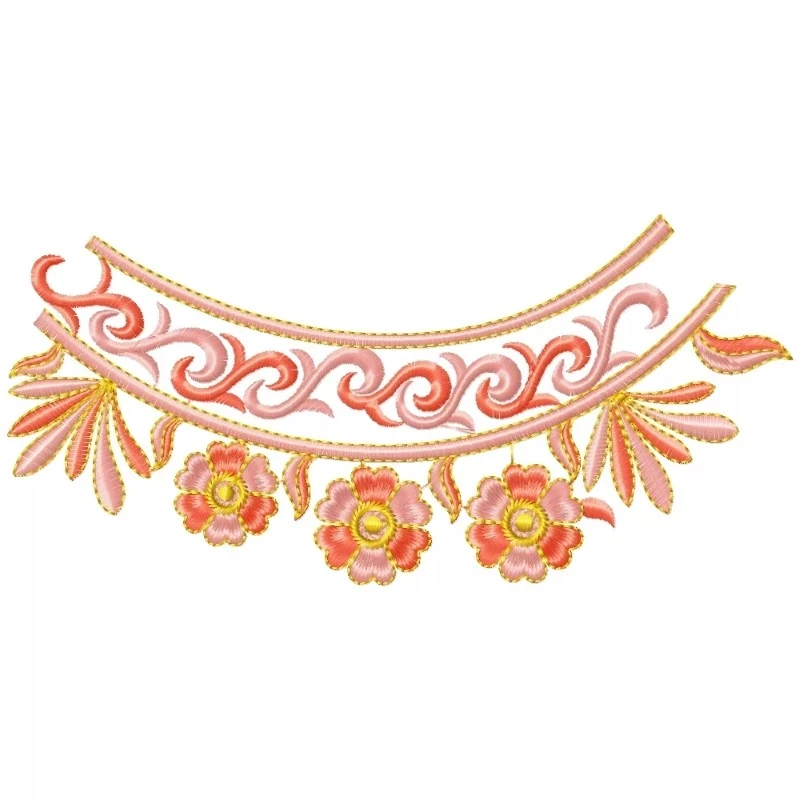 Beautiful Small New Neckline Embroidery Design