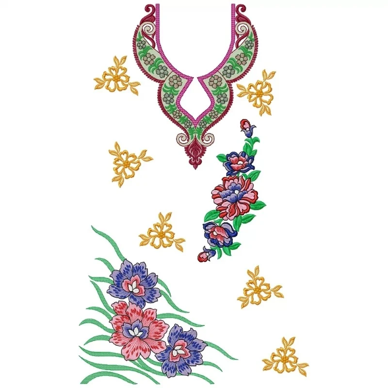 Best Full Embroidery Dress Design