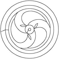 Celtic Mandala Symbol Embroidery Design