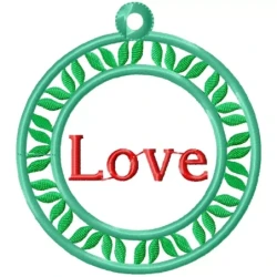 Christmas Love Quote Machine Embroidery Design