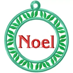 Christmas Noel Quote Machine Embroidery Design