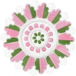 Circle Floral Special Embroidery Design
