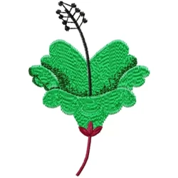 Colorful Hibiscus Embroidery Design Freebie