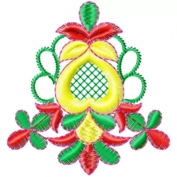 Colorful Machine Embroidery Design