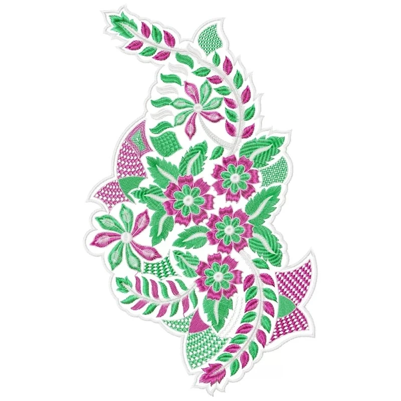 Colorful Patch Embroidery Design