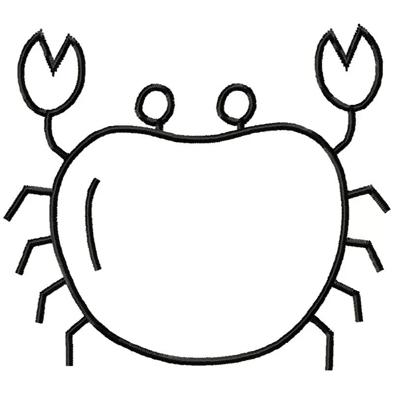 Crab Embroidery Design