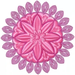 Creative Floral Embroidery Design