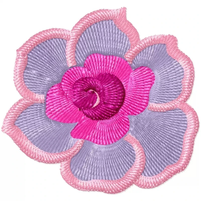Cute Flower Machine Embroidery Pattern Design