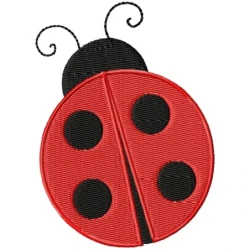 Cute Lady Bug Embroidery Design