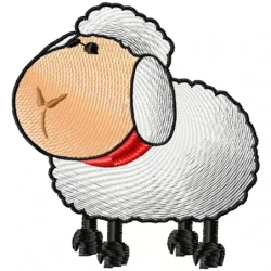 Cute Sheep Machine Embroidery Design