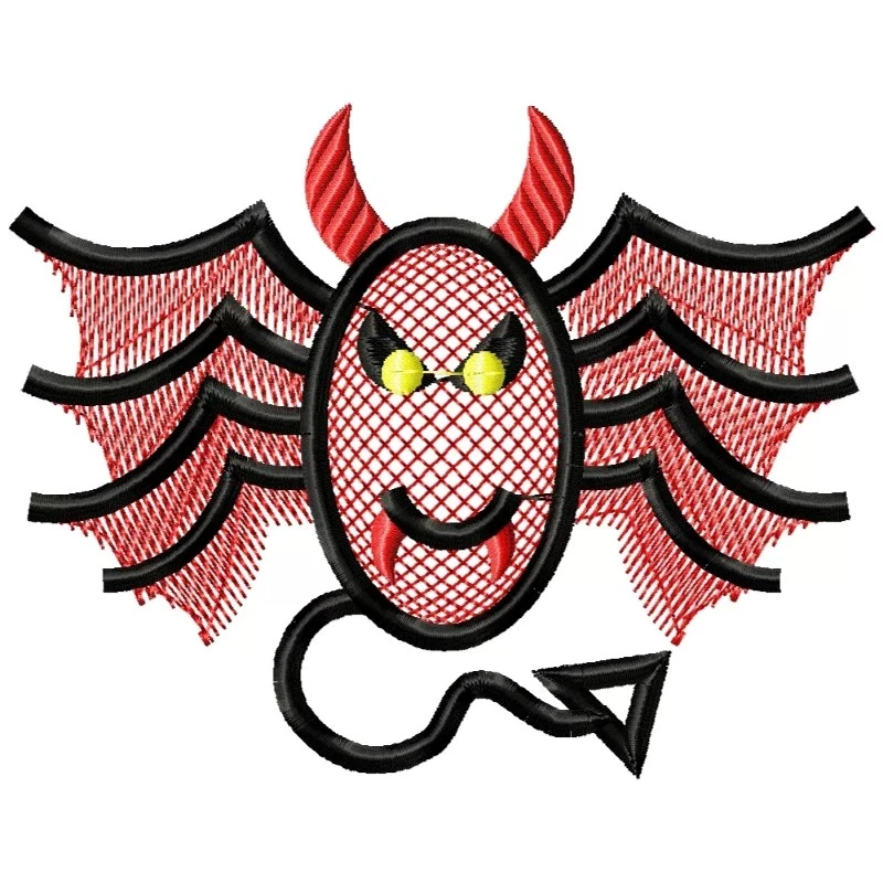 Devil Spider Machine Embroidery Design