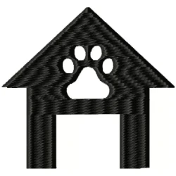 Dog House Silhouette Design