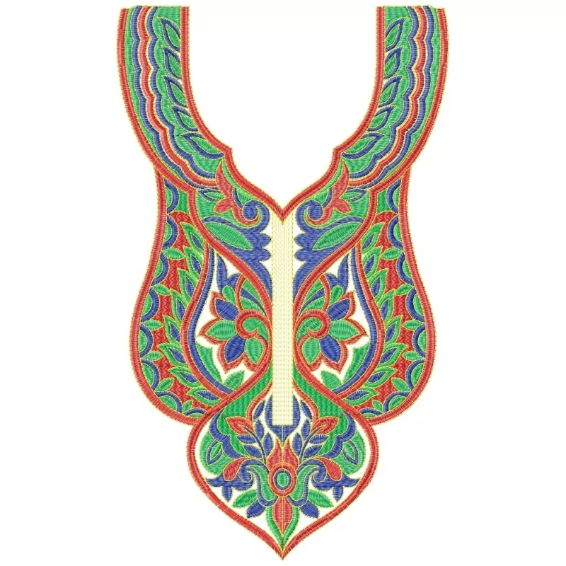 Elegant Indian Neckline Pattern Design