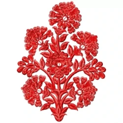 Embroidered Florals Machine Design