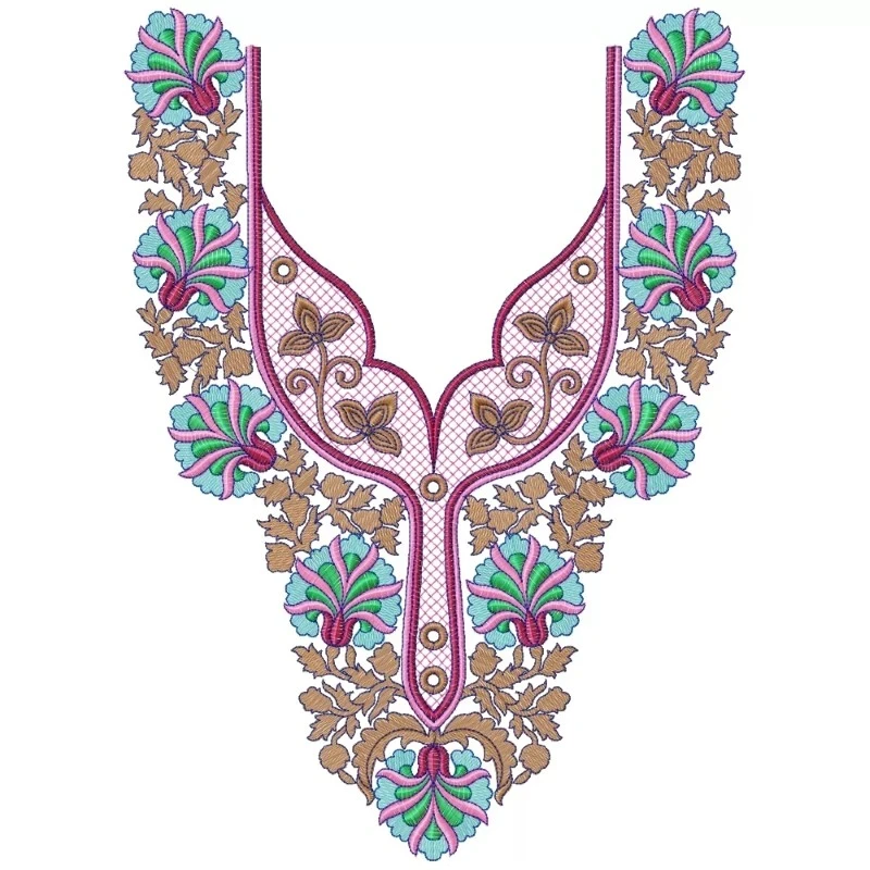 EmbroideryShristi Neckline Embroidery Design