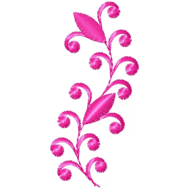 Endless Continous Indian Floral Border Embroidery Design