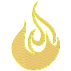 Fire Flame Embroidery Design