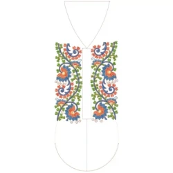 Floral Side Machine Embroidery Design