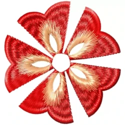 Flower Cut Embroidery Design