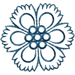 Flower Outline Freebi For Embroidery Machine