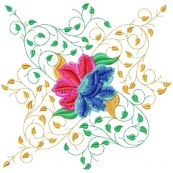 10X10 Decor Flora Machine Embroidery Design