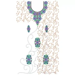 Choli Neckline Designs with Butta 1