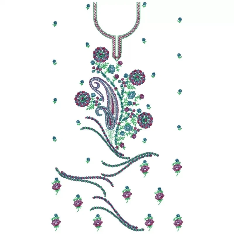 Circle Floral Embroidery Designs