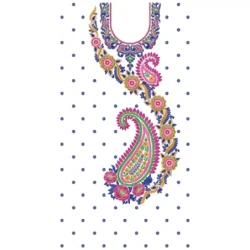 Full Embroidery Dress Design Pattern