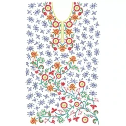 Full Embroidery Dress Pattern From India