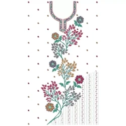 Full Embroidery Dress Pattern