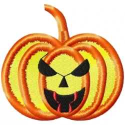 Halloween Pumpkin Machine Embroidery
