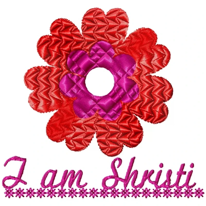 I am Shirsti Free Embroidery Design