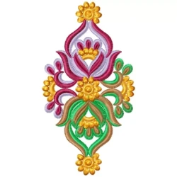 Indian Butta Embroidery Design Pattern Freebie