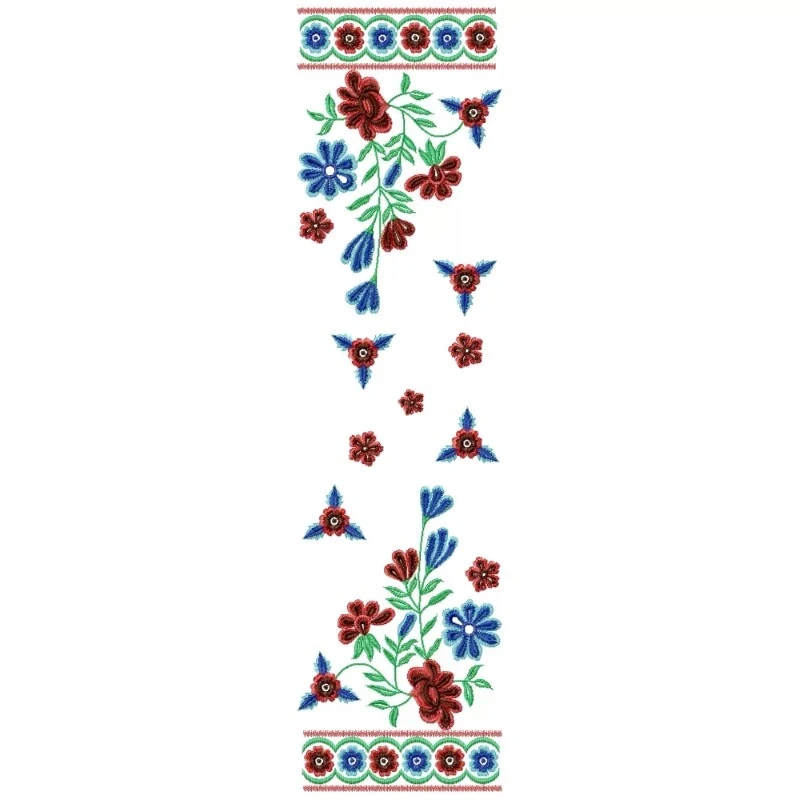 Indian Daman Embroidery Design Pattern