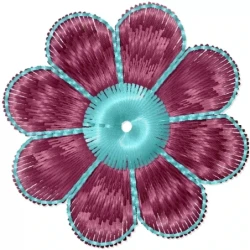 Indian Pattern Embroidery Flower 2x2