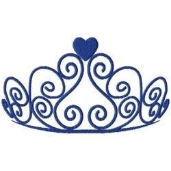 Princes Crown Machine Embroidery Design