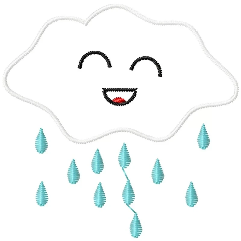 Raining Cloud Simley Design