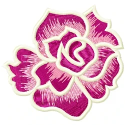 Rose Patch Embroidery Design