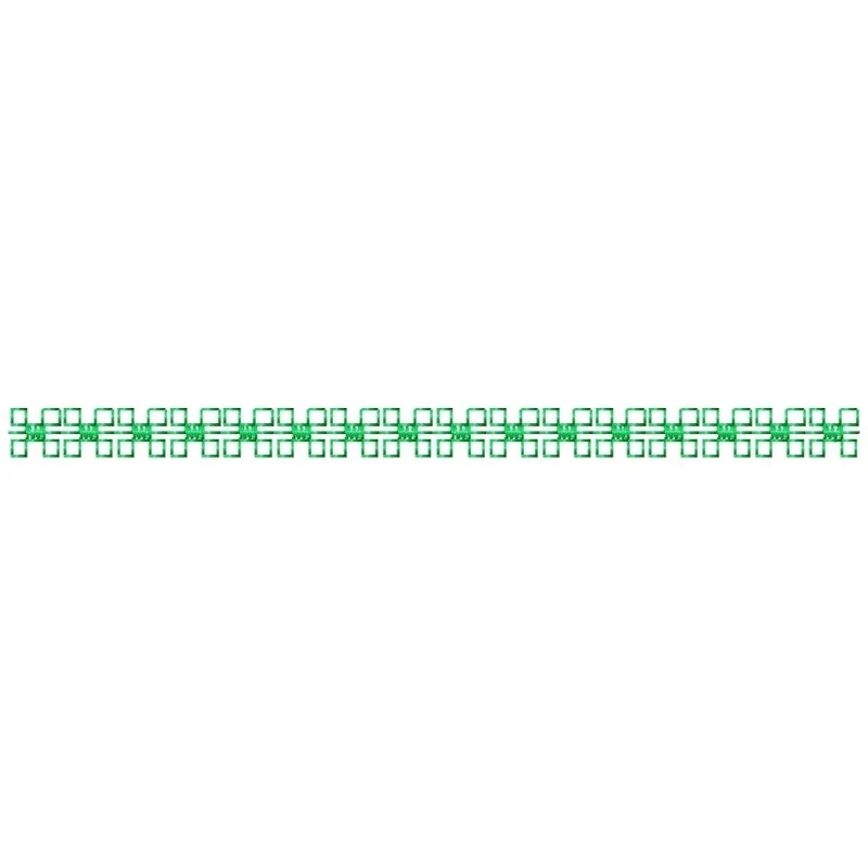 Seamless Four Square Motif Border Design Pattern