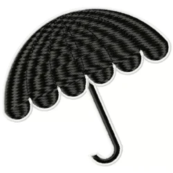 Silhouette Umbrella Embroidery design