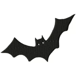 Simple Bat Machine Embroidery Design